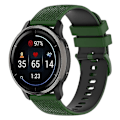 Miniatyrbilde 1 av 5: Klokkestropper for Garmin Vivoactive 4/Garmin Forerunner 255 klokkebånd Grid Texture erstatningsklokke Army Green Black G Garmin Forerunner 255