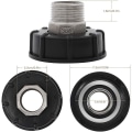 Miniatyrbilde 2 av 5: 1000l Ibc tankadapter tote tank drenering rustfritt stål adapter for erstatningskran 1 ytre ledning"