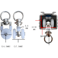 Miniatyrbillede 2 af 5: 20 stk Curtain Track Rollers, Track Rollers, Curtain Rod Rollers Sliders, Silent Pulley, Window Curtain Track Double Track Roller
