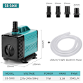 Miniatyrbillede 1 af 5: Vandpumpe Nedsænkbar Fontæne (3500L/H, 70W) Med 4 Dyser 3,19m Løftehøjde, 1,5m Vandrør