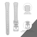 Miniatyrbillede 3 af 5: For Fitbit Inspire / Inspire HR Smart Watch Band Top-layer Cow Leather Wrist Strap, SIZE L-6.7-8.1 inches White