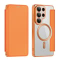 Etui til Samsung Galaxy S26 Ultra, Magnetisk Etui RFID Blokerende Kortholder (Orange)