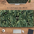 Pikkukuva 2 / 5: Söpö sarjakuvakissa työpöydän alusta, vihreä lehti suuri pelihiirimatto (400 x 800 x 2 mm)