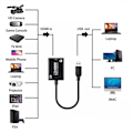 Miniatyrbilde 2 av 3: 4K videoopptakskort Hd spill live Hdmi til Usb med kabelinnsamler