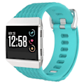 Pikkukuva 4 / 4: For Fitbit Ionic Dragon Scale Texture Silicone Watch Band with Buckle, Size:S(White) S Mint Green