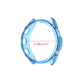 Miniatyrbild 3 av 5: Stötsäker Bumper-Case Cover Sleeve för Garmin-Forerunner 965 skärmskydd Transparent white