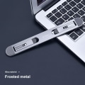 Miniatyrbilde 5 av 5: Laptop-stativ For MacBook Air Pro-støtte Nettbrett Bærbart notebookstativ Mini Riser Sammenleggbar Laptop-holder Kjølefeste grey