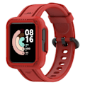 Miniatyrbilde 4 av 5: Passer for Redmi 1/Mi Watch Lite/Redmi 2/Mi Watch2 Lite Monokrom Silikon Integrert Klokkearmbånd Red