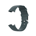 Miniatyrbild 3 av 4: 18 mm silverfärgat spänne TPU-armband för Fitbit Charge 4 / Charge 3 SE, storlek: L Rock Teal