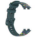 Pikkukuva 2 / 5: Huawei Band 8:lle suunniteltu silikoniranneke Green, Green D Huawei Band 8