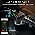 Miniatyrbillede 4 af 4: Trådløs Bluetooth Bil Fm Sender 2 Usb Oplader Aux