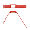 Miniatyrbillede 5 af 5: Integrer silikoneurrem til Fitbit Charge 6/5/4/3, urrem med etui Red