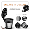 Miniatyrbillede 2 af 5: Kaffefilter, 4-pak genanvendelig til Ninja Dual Brew Pro Cfp301 Cfp201