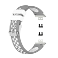 Miniatyrbilde 1 av 4: For Huawei Watch Fit 18mm Silikon To-farget Klokkebånd Grey White