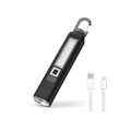 Pikkukuva 1 / 7: Tehokas LED-otsalamppu sensorilla, ladattava USB:n kautta, zoom, vedenpitävä W678 musta