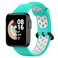 Miniatyrbillede 2 af 5: Dual-Color Hollow Silicone Watchband Strap Replacement for Xiaomi Redmi Watch 2 F Other Xiaomi Models
