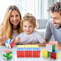 Miniatyrbillede 5 af 5: Speed Cube Sæt, Magic Cube Til Festgaver 3X3X3 Stickerless Magic Cube Gave Til Børn 12 Pak