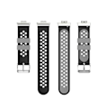 Miniatyrbilde 3 av 4: For Huawei Watch Fit 18mm Silikon To-farget Klokkebånd Black Grey