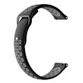 Miniatyrbillede 4 af 4: For Garmin Fenix Chronos To-farvede udskiftningsremme til ur (sort grå) til Garmin Fenix Chronos Teal Blue