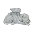 Miniatyrbillede 1 af 3: Pet Memorial Tombstone, 20,5 Cm harpiks, Angel Dog Style