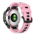 Miniatyrbild 2 av 5: Silikonarmbandsbälte för Fenix ​​7X Watch Soft Strap Loop Armband Red black