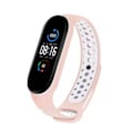 Pikkukuva 1 / 4: Kaksiväriinen silikoniranneke Xiaomi Mi Band 5/6:lle Pink