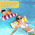 Miniatyrbild 5 av 5: 2 st Uppblåsbar Pool Flytande Hängmatta (Grön, Mörkblå)