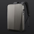 Miniatyrbillede 1 af 5: Bange Bg-22201 Business Hard Shell Computertaske Herre Rygsæk Vandtæt Bagage Titanium
