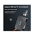 Miniatyrbillede 2 af 5: Bluetooth 5.0 Audio Adapter, M6 NFC Bluetooth Transmitter Receiver FM Transmitter 3 i 1, Trådløs Audio Receiver,
