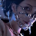 Miniatyrbilde 1 av 4: Fremtidig teknologi maskineri Cyberpunk Cosplay Unisex Gothic Punk Metall Stereoskopisk ansikt nese ornament A set of combinations