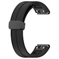 Miniatyrbillede 2 af 5: Sort spænde 20mm silikone urrem til Garmin Fenix 7s/7s Pro/instinct 2s/fenix 6s urrem Black