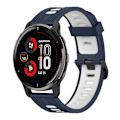 Pikkukuva 1 / 4: 20 mm silikonikellon watch Garmin Venu 2 Plus -puhelimeen Dark Blue White