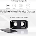 Pikkukuva 3 / 5: Mini virtuaalitodellisuuslasit taitettavat VR-kuulokkeet älypuhelimeen