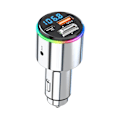 Miniatyrbillede 1 af 5: Bc88 Bil Bluetooth 5.3 Fm Transmitter Trådløs Fm Radio Adapter Bil Dobbelt Hurtig Oplader
