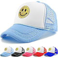 Pikkukuva 1 / 5: Unisex baseball cap Smiley, keltainen kimalteleva smiley brodeerattu kuorma-autohattu dark blue