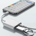 Miniatyrbillede 2 af 4: Kompakt Lightning Charge Adapter til IPhone/iPad Lightning til USB - Hvid