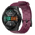 Miniatyrbillede 1 af 4: Fodboldmønstret urrem til Huawei Watch GT 2E Wine Red