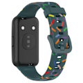 Pikkukuva 5 / 5: Huawei Band 7:lle suunniteltu rannekoru, vaihdettava silikoniranneke Green, Green E Huawei Band 7