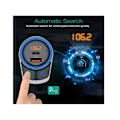 Miniatyrbillede 2 af 5: Bluetooth 5.1 Bil FM Transmitter 24W PD & 18W QC3.0 Opladningsport Håndfri Opkald Bluetooth Afspilning Sort