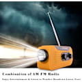 Pikkukuva 2 / 5: Hätätila AM/FM/NOAA-sääradio, taskulampulla ja SOS-hälytyksellä (punainen)