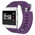 Pikkukuva 4 / 4: For Fitbit Ionic Dragon Scale Texture Silicone Watch Band with Buckle, Size:S(White) S Purple