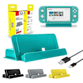 Pikkukuva 1 / 3: Pikalaturin lataustelakointiaseman jalusta W/c-jalustalla (Nintendo Switch Lite) Blue