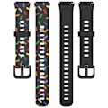 Pikkukuva 3 / 5: Huawei Band 7:lle suunniteltu silikoniranneke Black, Black A Huawei Band 7