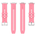 Miniatyrbilde 5 av 5: For Huawei Watch Fit 2 Hurtigutløselig Rem Silikon Armbånd Sportsklokke 20mm Rem Pink, Pink E Huawei Watch Fit 2