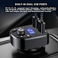 Pikkukuva 5 / 5: FM-lähetin Bluetooth Langaton autosarja Handfree Dual USB autolaturi 2.1A MP3 Music TF Card U disk AUX soitin