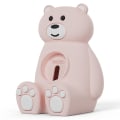 Miniatyrbild 4 av 5: Cartoon Bear Laddningsstation för iOS Watch SE 1 2 3 4 5 6 7 Smartklockor Brown