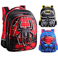 Miniatyrbillede 1 af 2: Spider-Man Batman 3D tredimensionel hårdskal-rygsæk til studerende E