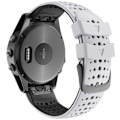 Miniatyrbilde 3 av 4: For Garmin Fenix 6 Silikonurrem For Garmin Fenix 6 White Black