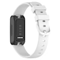 Miniatyrbilde 1 av 5: For Fitbit Inspire 3 Solid Silikon Watch Band Pin Buckle Wrist Strap Replacement, Størrelse: L White, White D Fitbit Inspire 3