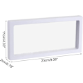 Miniatyrbillede 2 af 4: Flydende Ramme Display Stand 3D Boks white